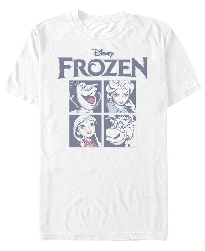 Мужская футболка Disney Frozen Group Box Up с короткими рукавами Fifth Sun, белый мужская футболка с короткими рукавами rainbow monster box up scooby doo fifth sun черный