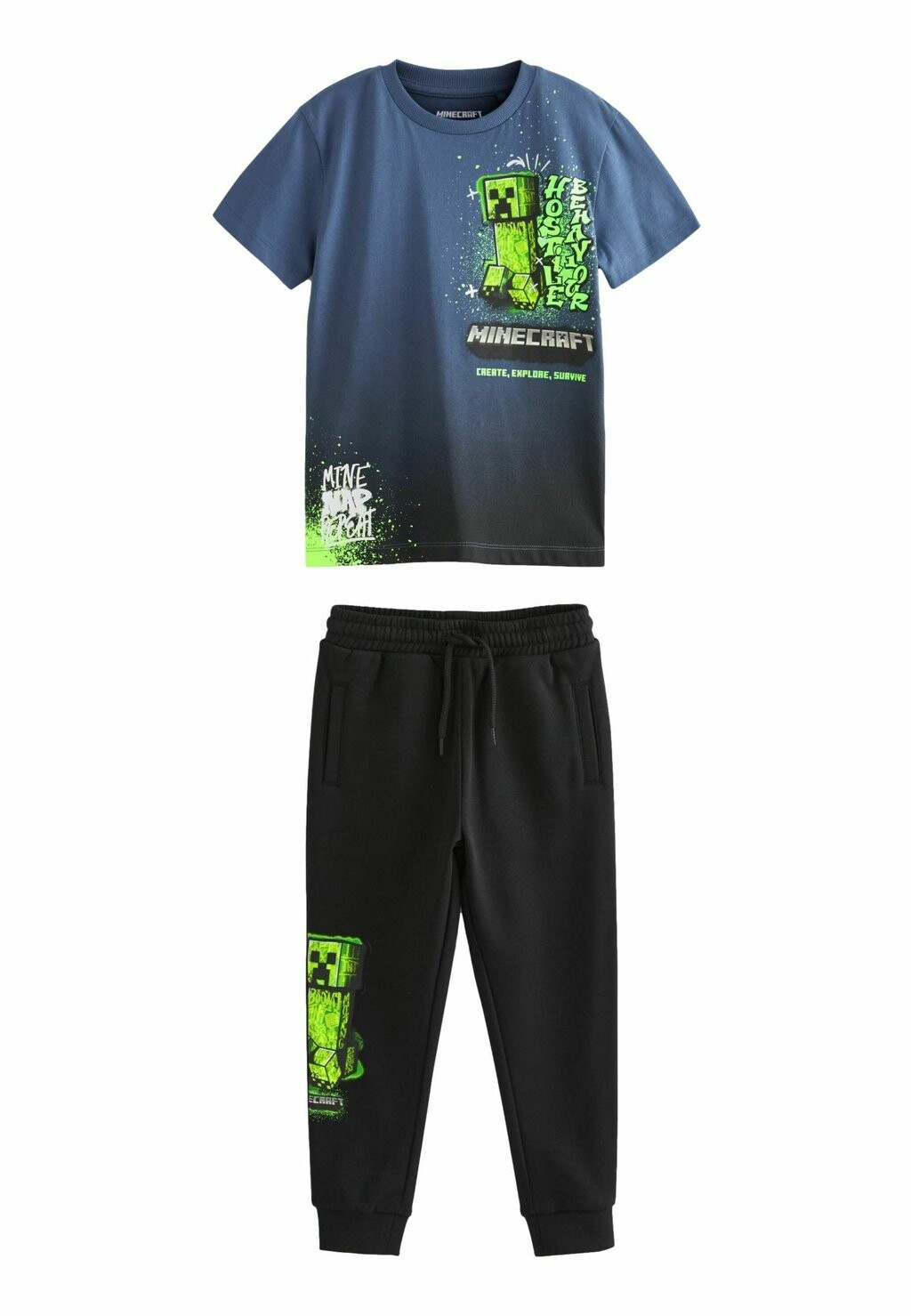 

Брюки для бега MINECRAFT AND JOGGERS SET-REGULAR FIT Next, цвет black