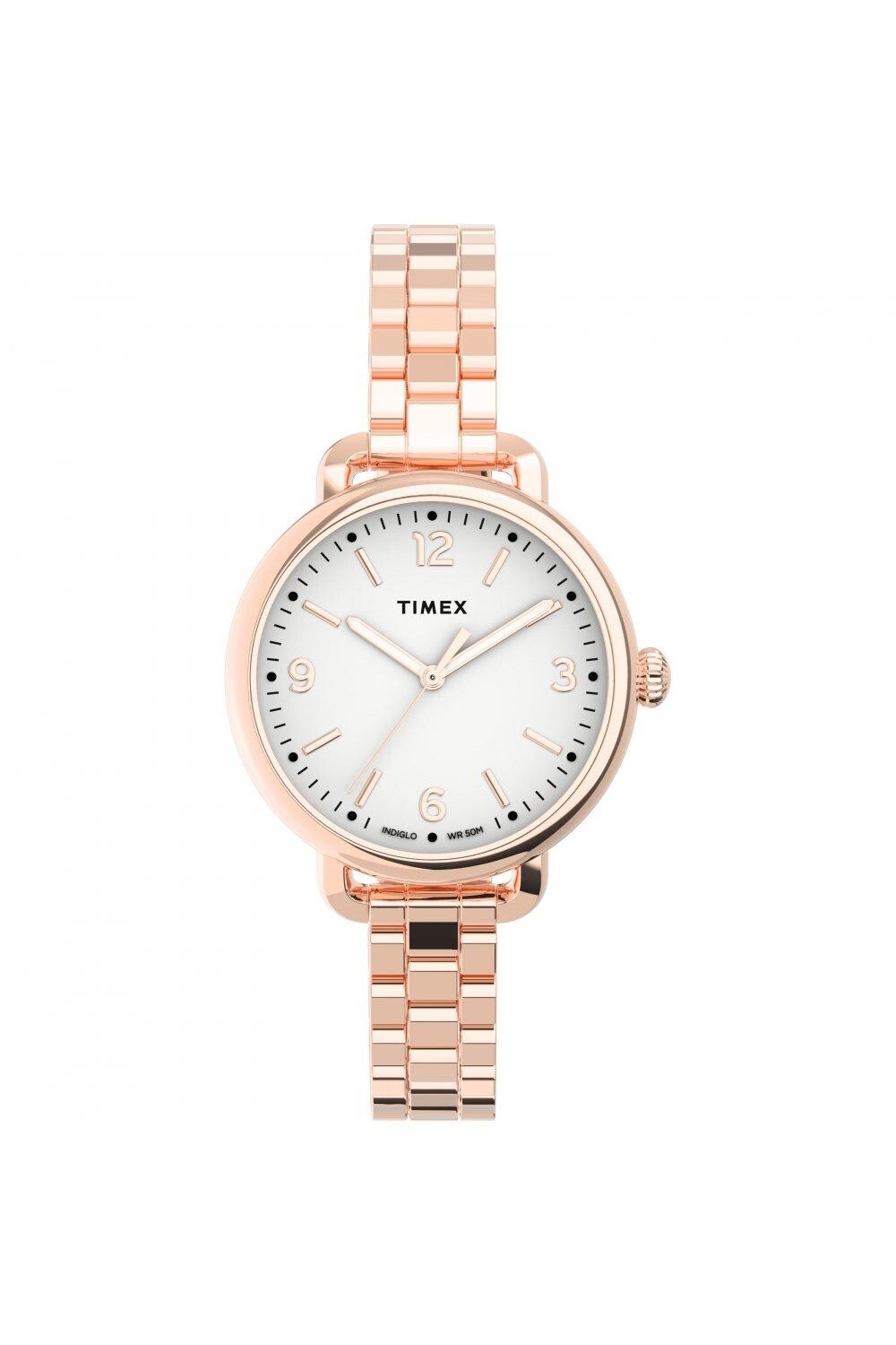 

Классические аналоговые кварцевые часы Essential Collection — TW2U60700 Timex, белый