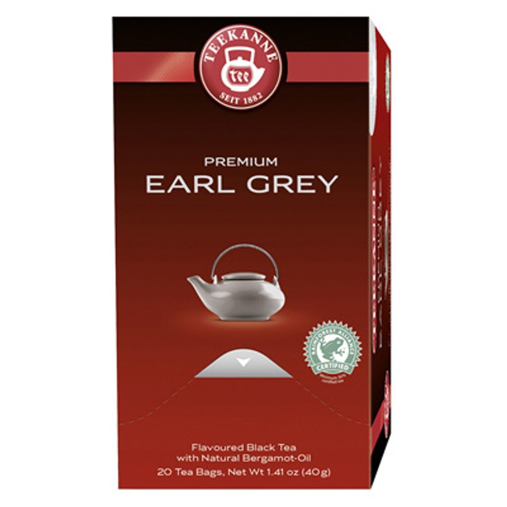 

Чайник Премиум Earl Grey 20 чайных пакетиков по 2 г - 10 х 40 г Teekanne