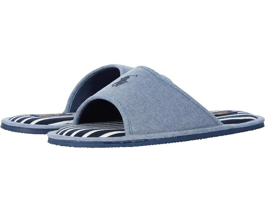 

Домашняя обувь Polo Ralph Lauren Polo Antero Jersey Slide, темно-синий/белый