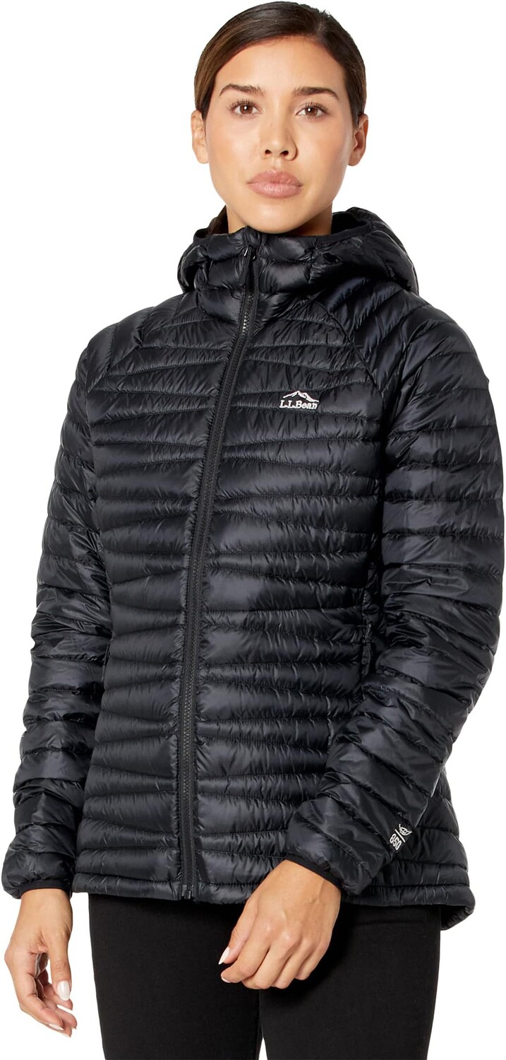 

Сверхлегкая куртка-пуховик 850 с капюшоном L.L.Bean, черный