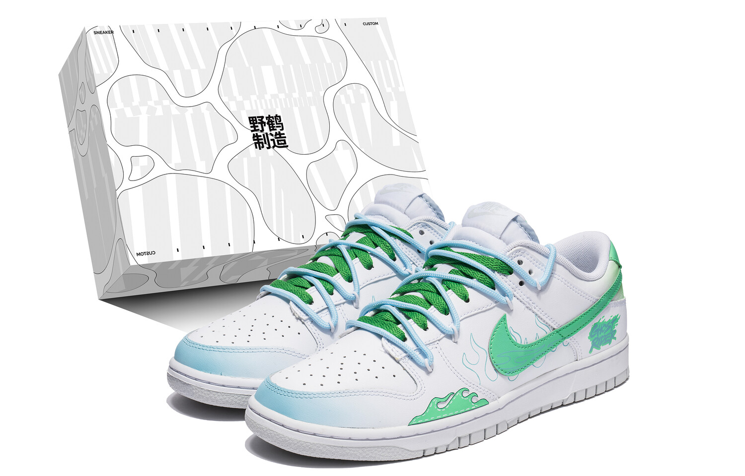 

Кроссовки Nike Dunk Skateboarding Shoes Men Low-top White, белый