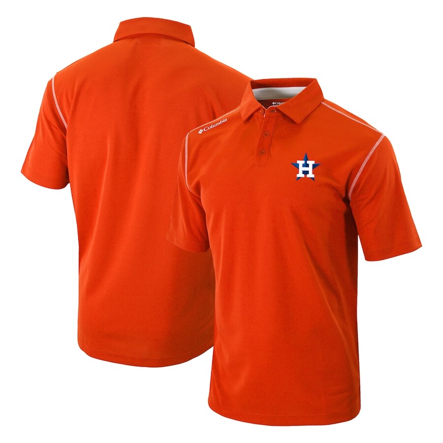 

Поло с коротким рукавом Columbia Houston Astros, оранжевый