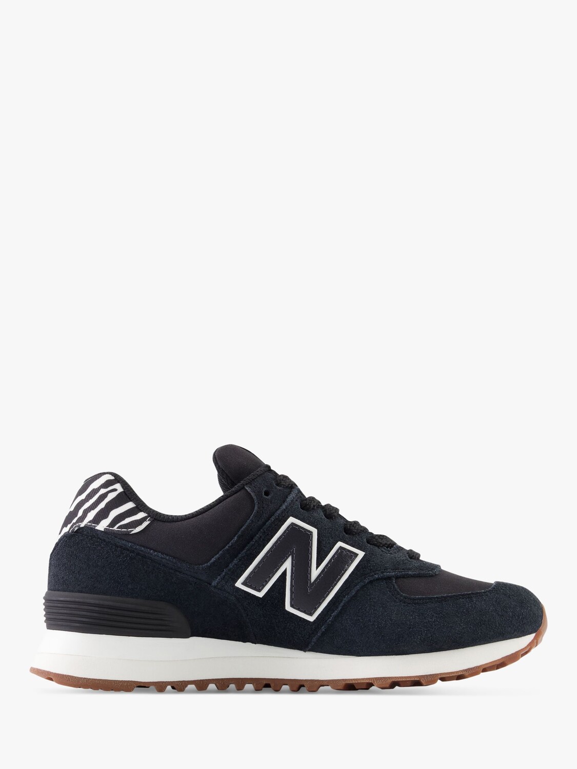 

574 женские кроссовки New Balance, черный/зебра