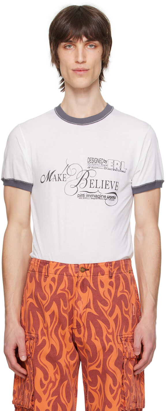 

Кремового цвета Футболка Make Believe Erl