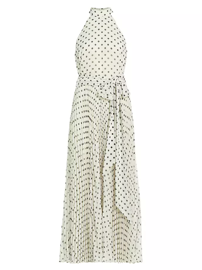

Платье миди для пикника Sunray в горошек Zimmermann, цвет cream black dot