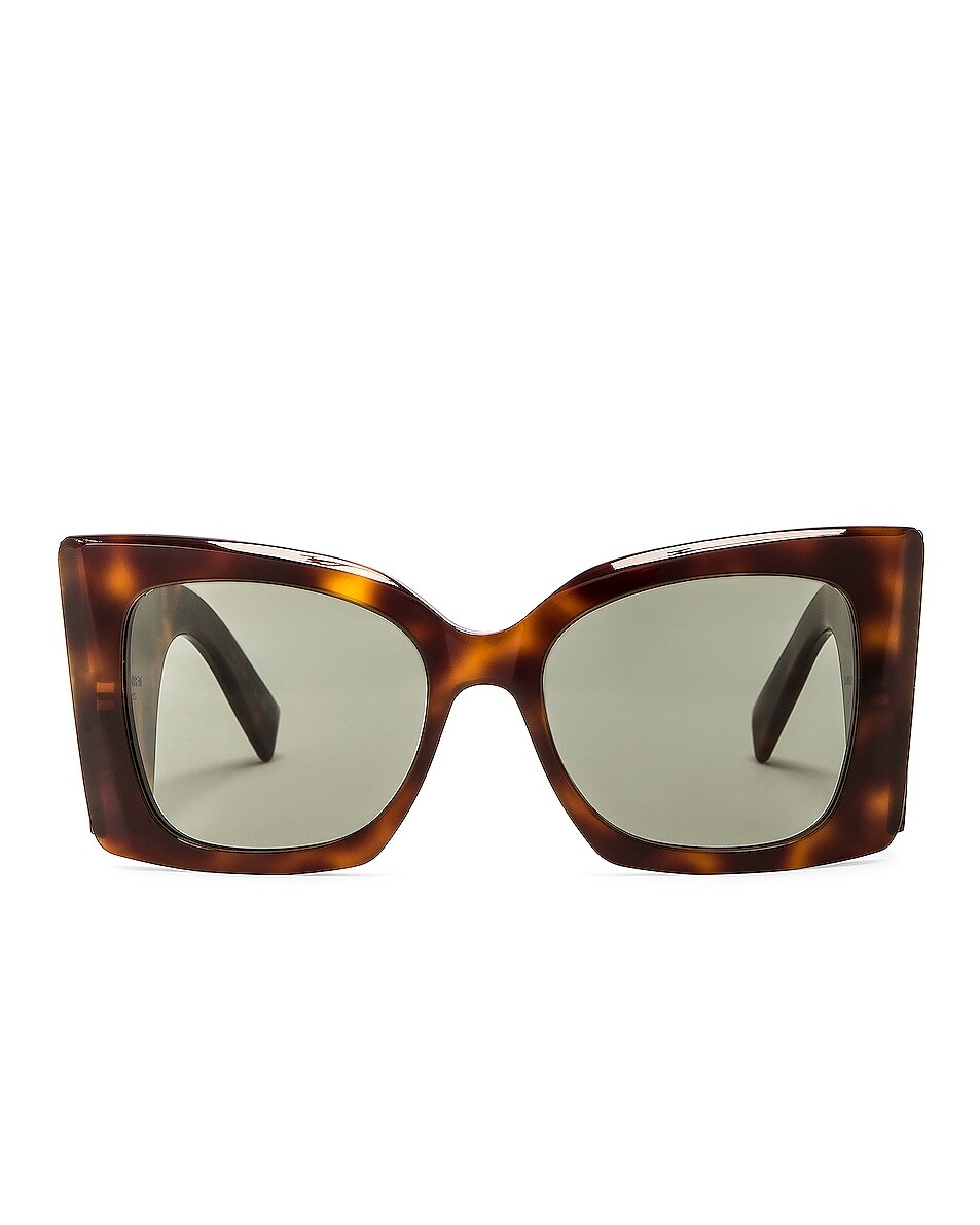 

Солнцезащитные очки Saint Laurent Blaze, цвет Shiny Medium Havana