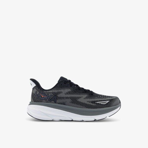 

Кроссовки Clifton 9 с логотипом и низким верхом из плетеной ткани Hoka, черный