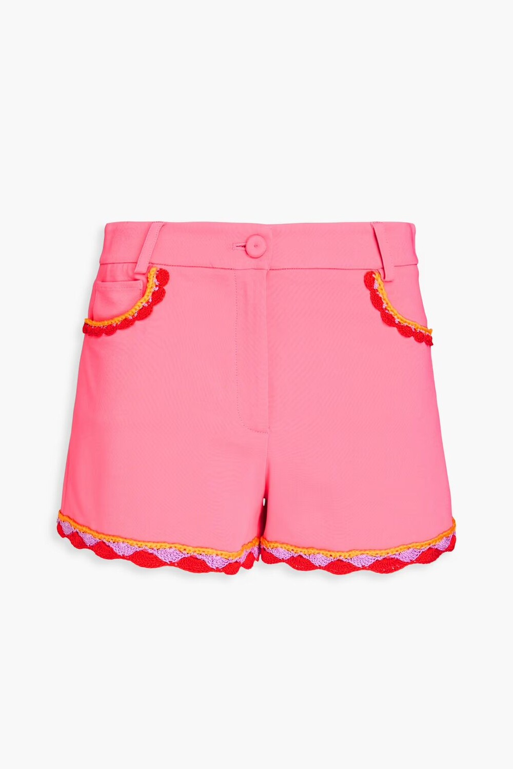 

Креповые шорты с крючком Moschino, розовый