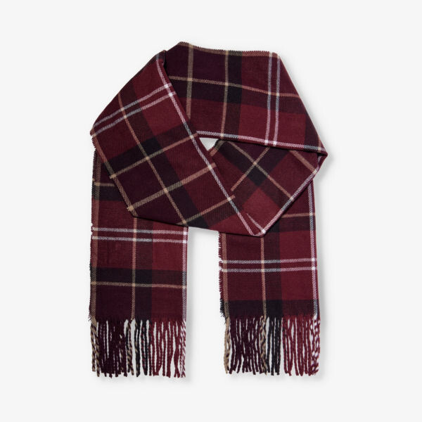 

Вязаный шарф Galingale в клетку тартан Barbour, красный