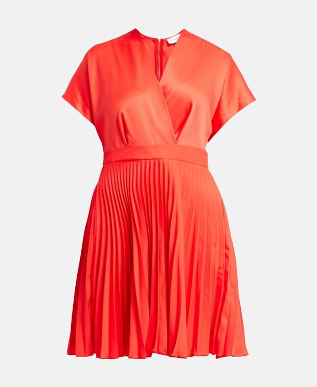 

Плиссированное платье Closet, красный