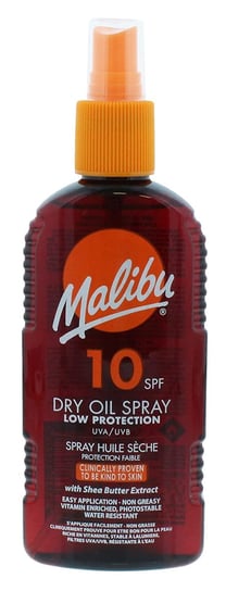 Сухое масло-спрей, SPF10, бронзирующее масло для загара, 200 мл Malibu