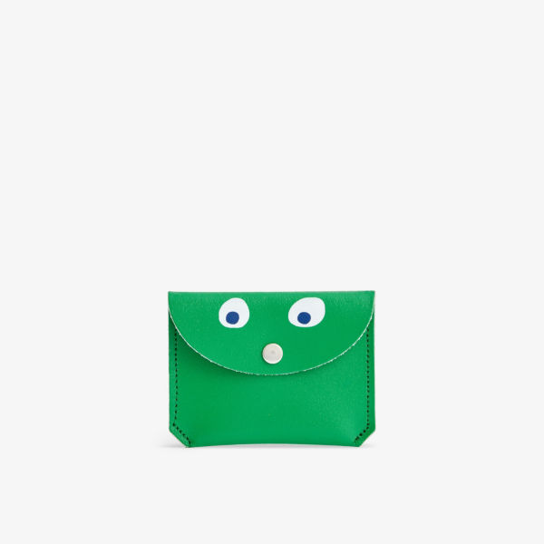 Кожаный кошелек Google Eye с передним клапаном Ark Colour Design, зеленый декоративная шипцы universal ark shell