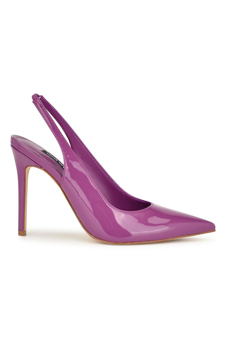

Лакированные туфли на открытом каблуке с перьями Nine West, фиолетовый