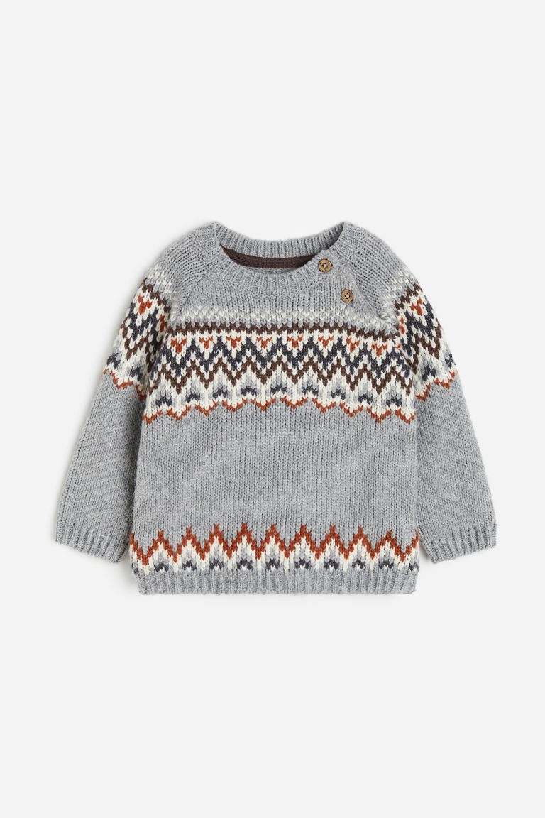 Жаккардовый свитер H&M