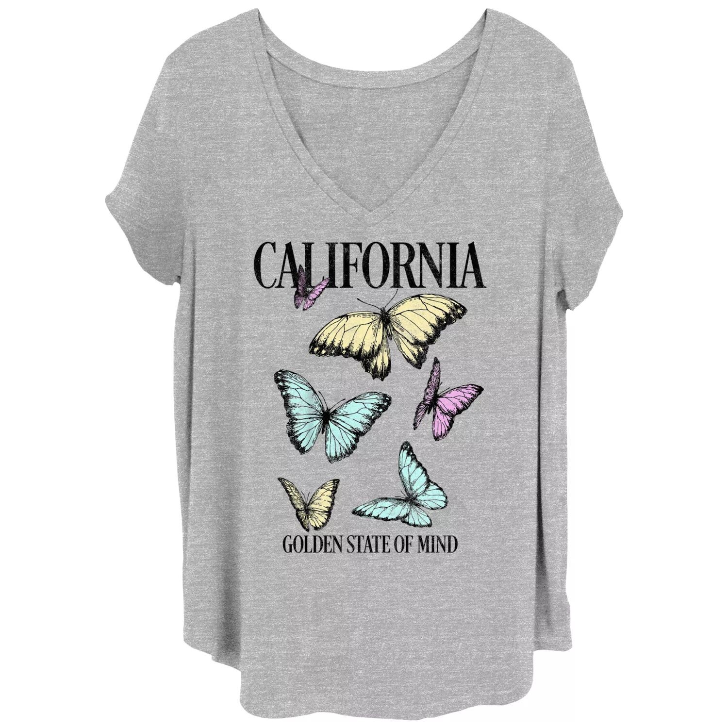 

Футболка Juniors' Plus California Golden State Of Mind с графическим рисунком Licensed Character