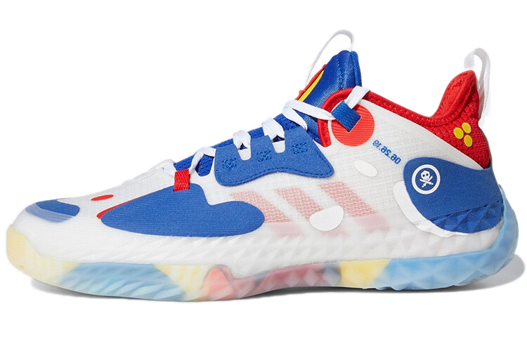

Adidas Харден Том. 5 Futurenatural Cloud White Королевский синий Ярко-красный