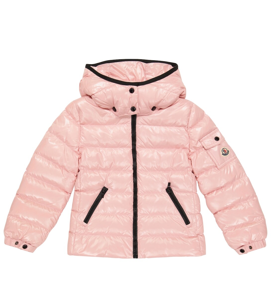 Стеганый пуховик bady Moncler Enfant, розовый