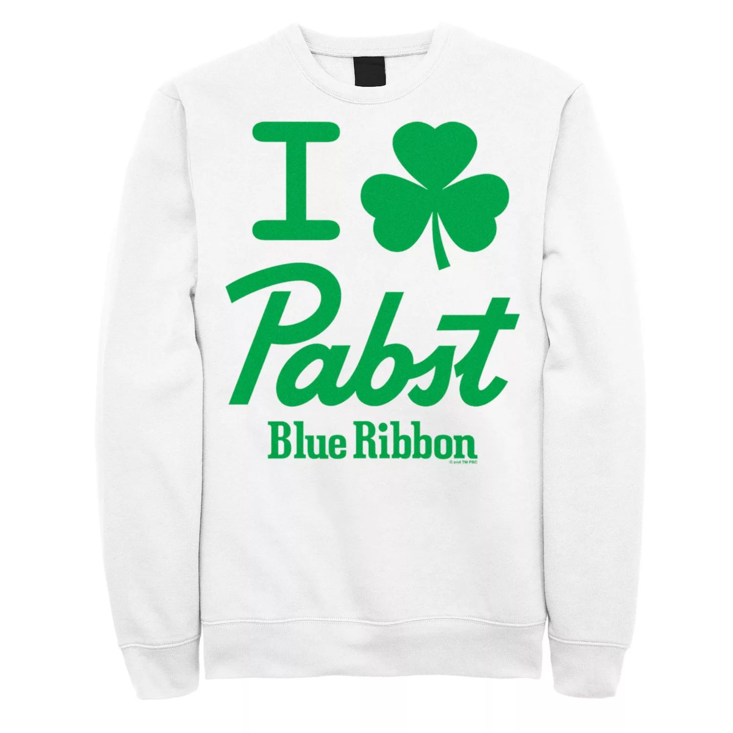 

Мужской свитшот I Shamrock Pabst Blue Ribbon ко Дню Святого Патрика Licensed Character