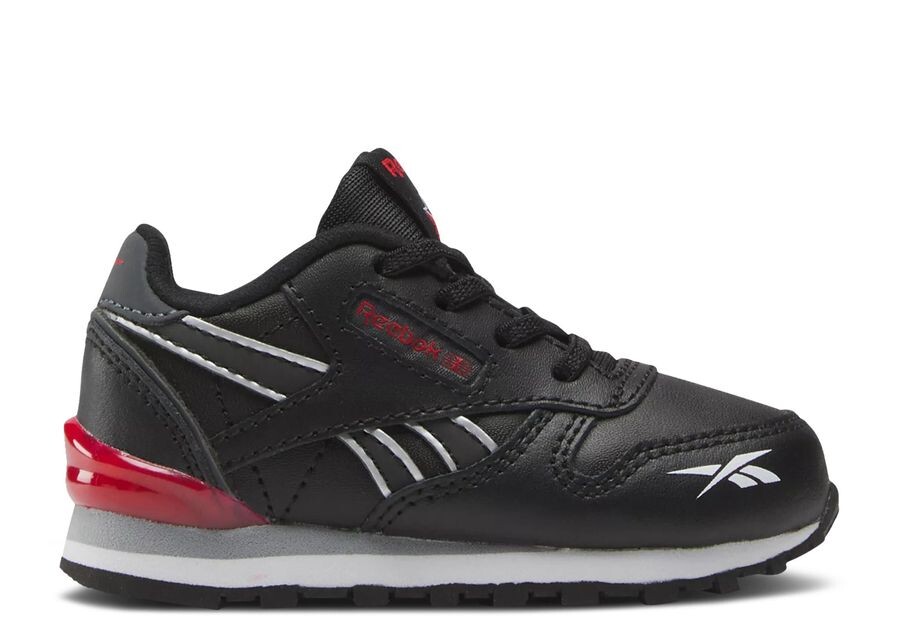 

Кроссовки Reebok Classic Leather Step 'N' Flash Toddler 'Black Vector Red', черный