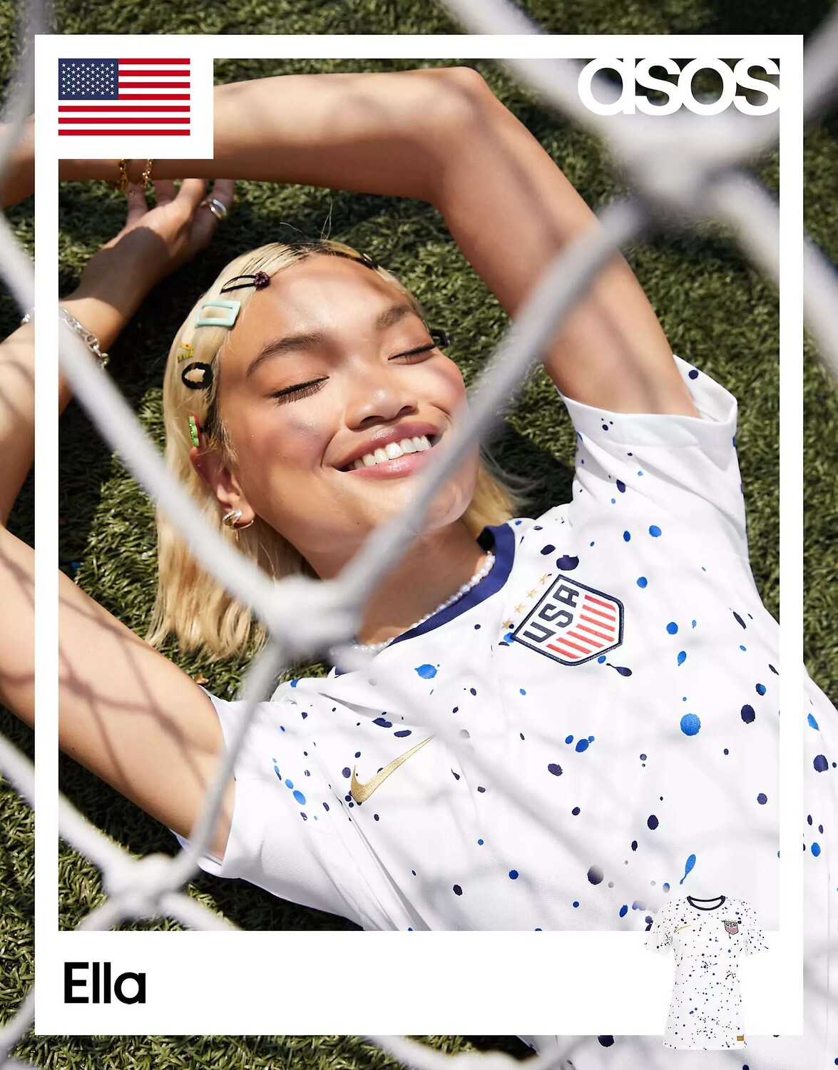 

Белая домашняя майка Nike World Cup 23 USA Stadium, Белый