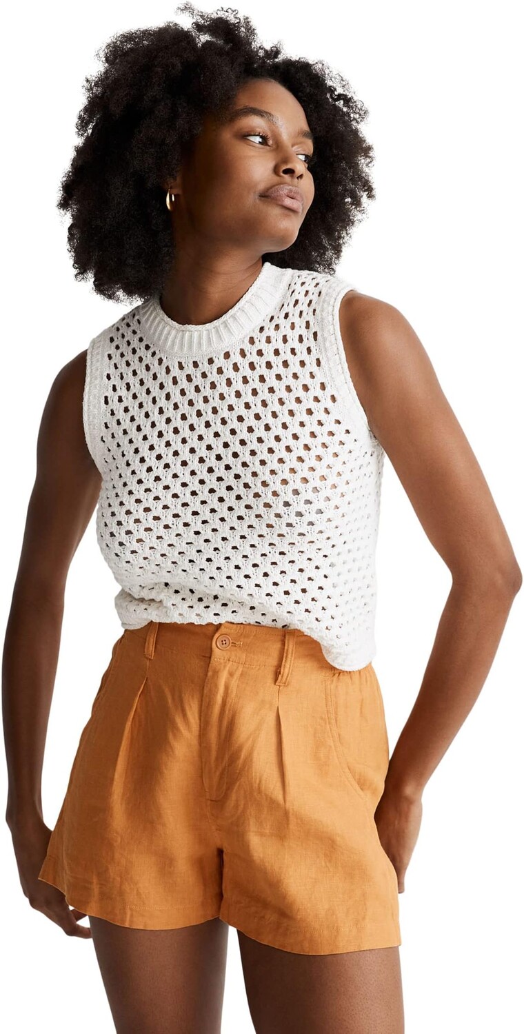 

Шорты Neale из 100% льна Madewell, цвет Ochre Fresco