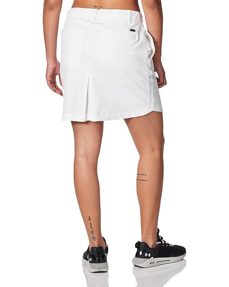 Юбка Under Armour Links Woven Skort, цвет White/Metallic Silver