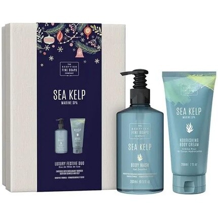 

Полноразмерный набор для геля и крема для тела Sea Kelp, 300 мл и 200 мл, Scottish Fine Soaps