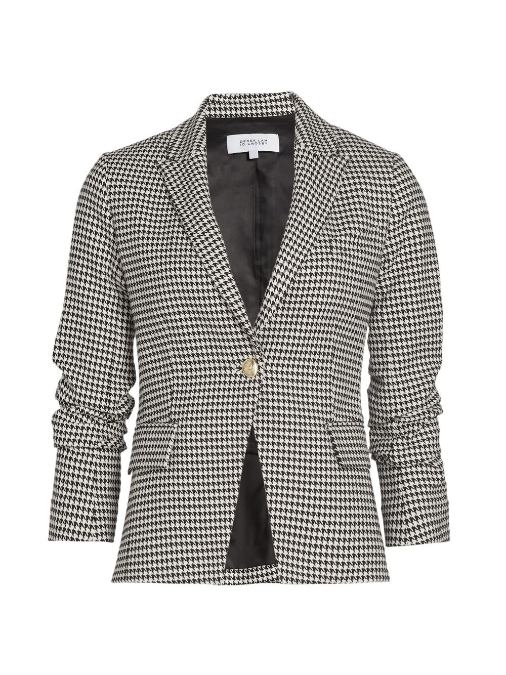 

Куртка Ralph из эластичного хлопка с рюшами Derek Lam 10 Crosby, слоновая кость