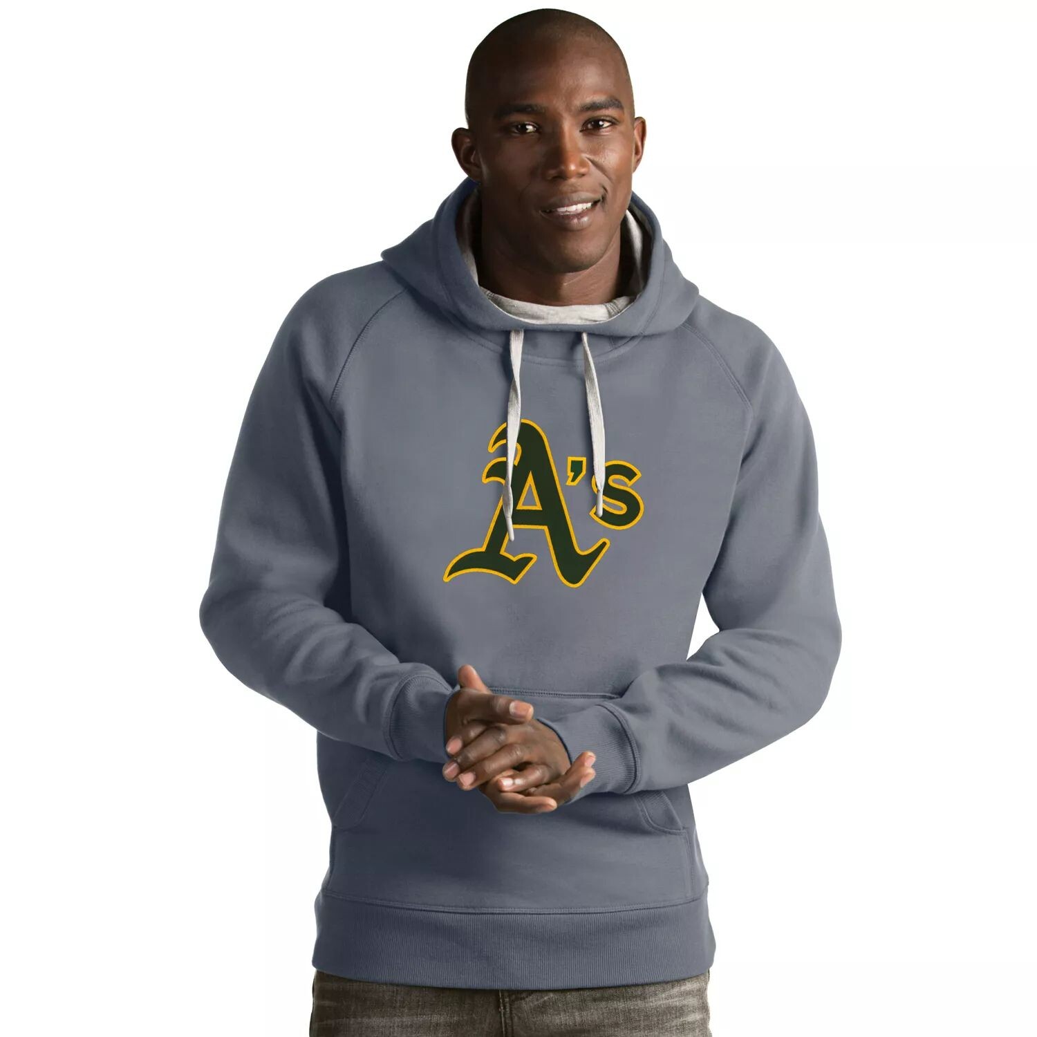 

Мужская толстовка с логотипом Oakland Athletics Victory Antigua