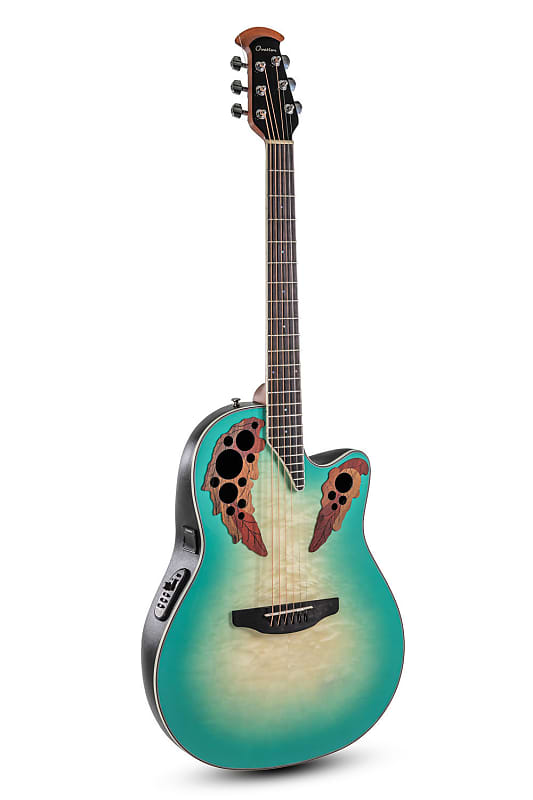 Акустическая гитара Ovation Celebrity Elite Mid Depth Acoustic Electric Guitar - Mint Burst