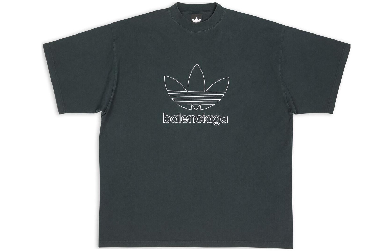 

Футболка мужская Balenciaga x Adidas Oversized, темно-зеленый