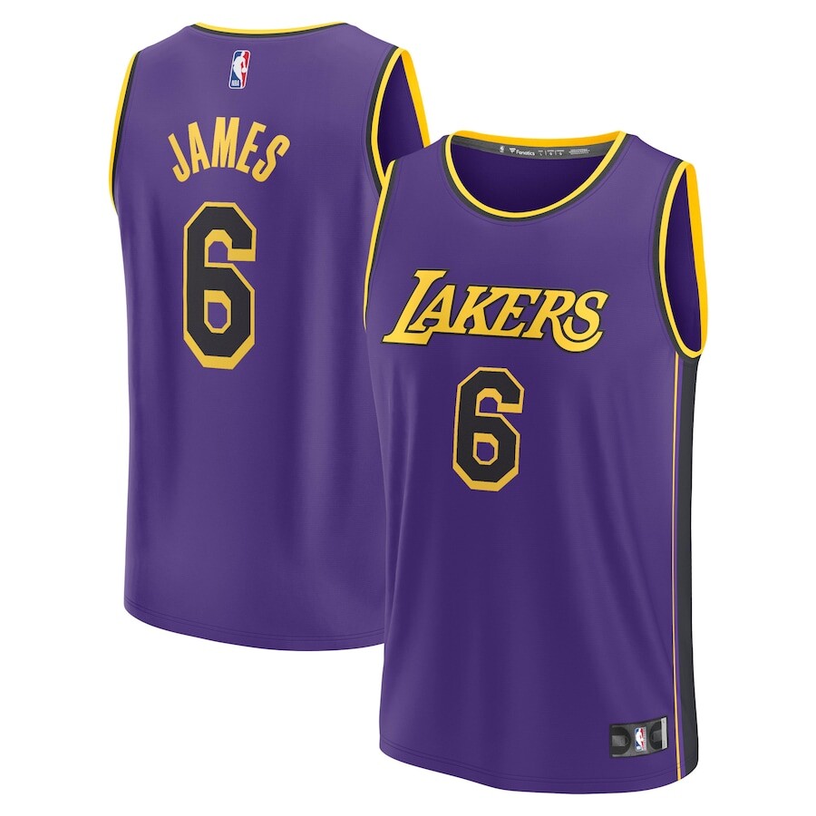 

Джерси Fanatics Branded Los Angeles Lakers, фиолетовый
