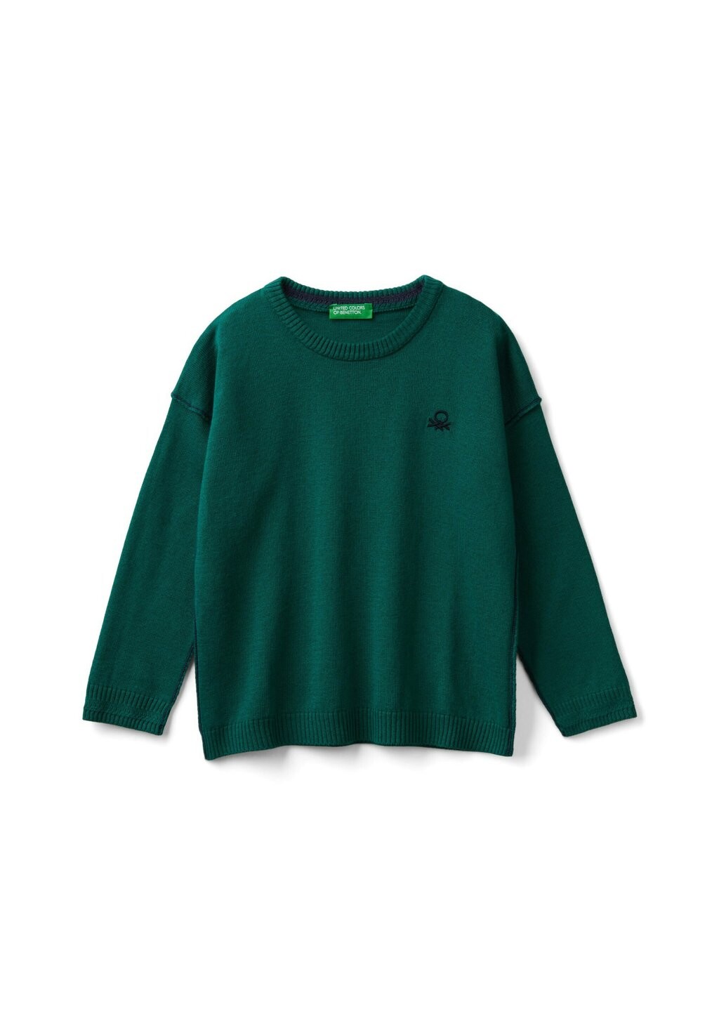 

Вязаный свитер CREW NECK United Colors of Benetton, зеленый