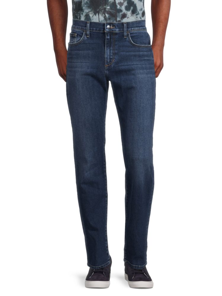 Прямые и узкие джинсы Brixton с высокой посадкой Joe'S Jeans, синий