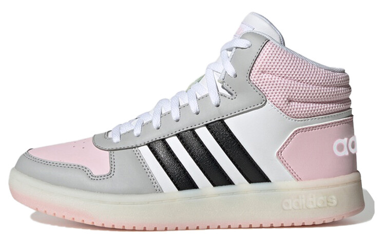 

Adidas Neo Hoops 2.0 Mid женские белые/серые/розовые