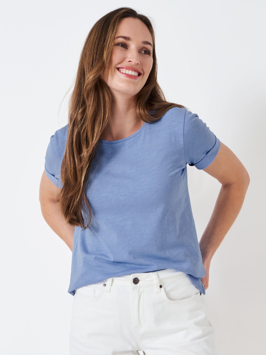 

Crew Clothing Футболка Perfect Crew Slub, васильковый цвет