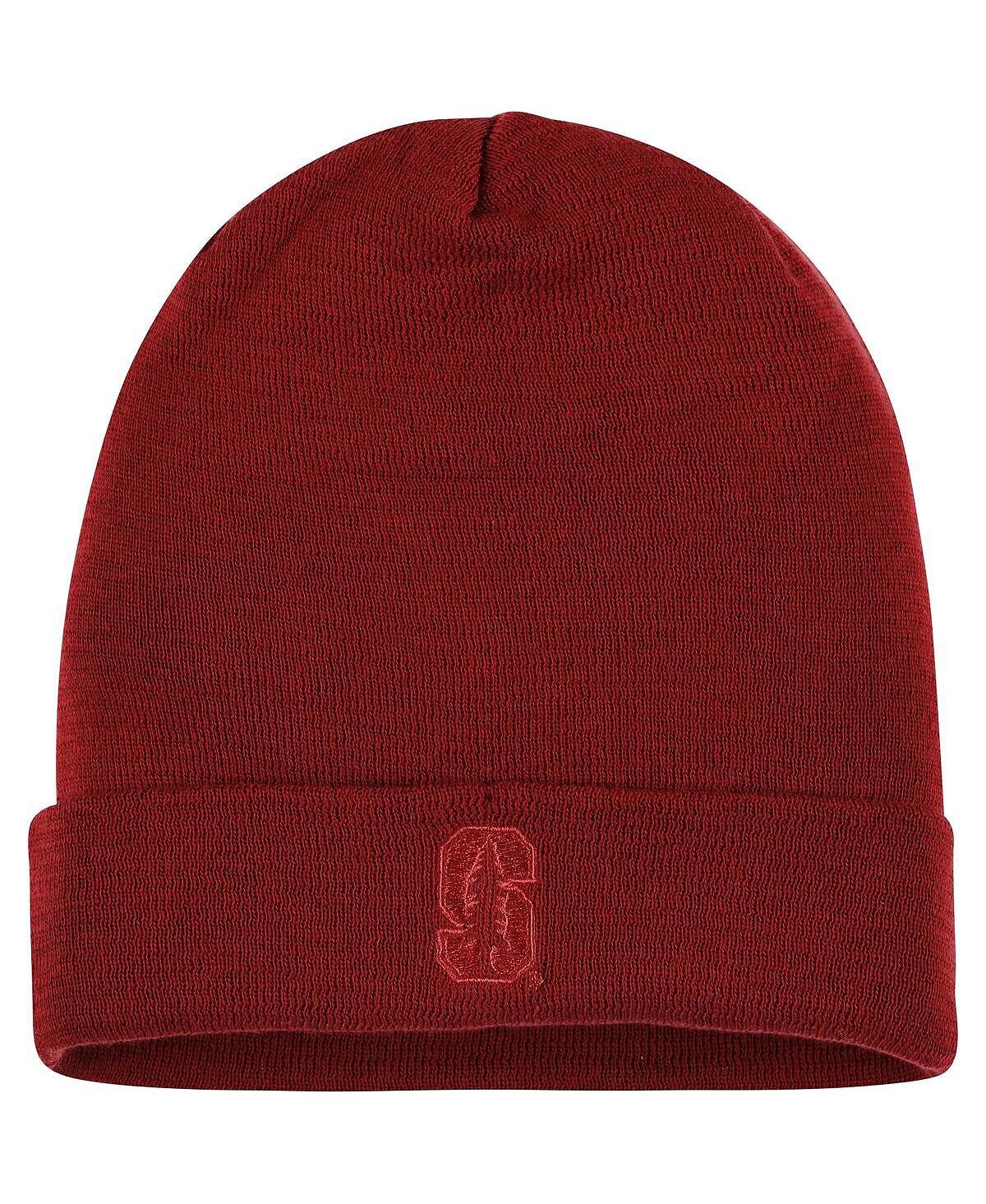 

Мужская вязаная шапка Cardinal Stanford Cardinal в тон с манжетами Nike