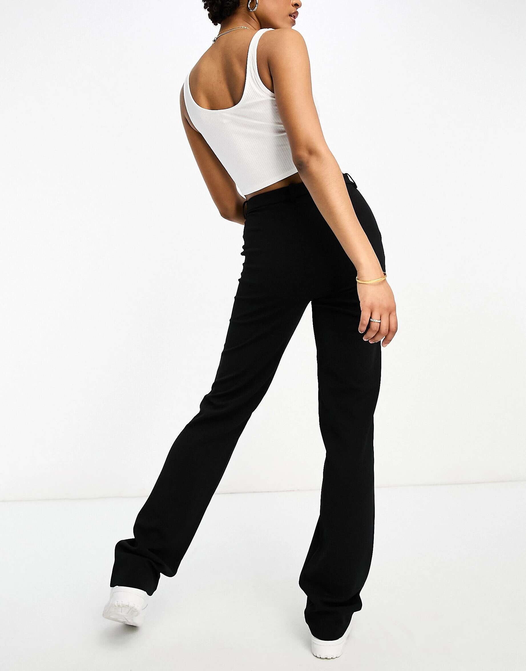 Черные сшитые на заказ брюки-сигареты Vero Moda костюм блейзер для жениха блейзер жилет и брюки