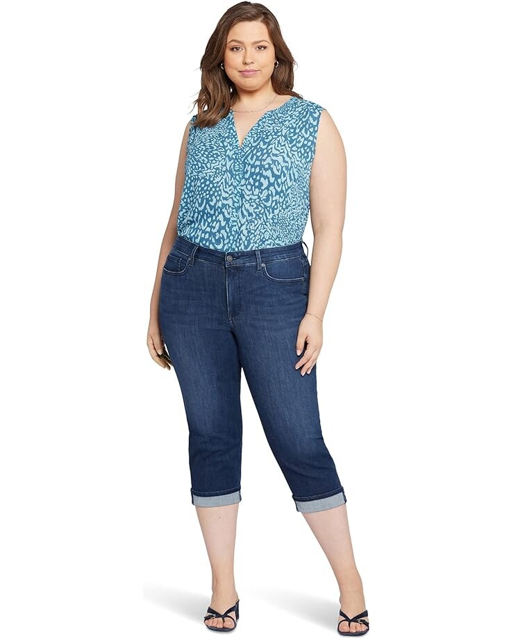 Джинсы NYDJ Plus Size Marilyn Crop Cuff in Inspire, цвет Inspire