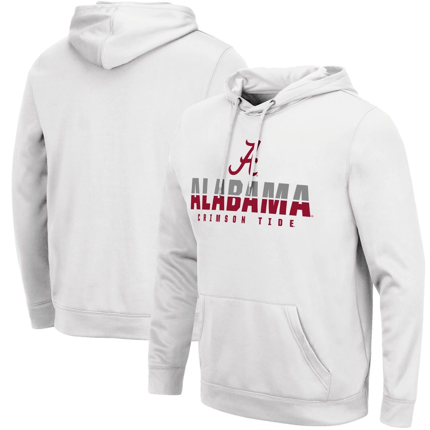 

Мужской белый пуловер с капюшоном Alabama Crimson Tide Lantern Colosseum