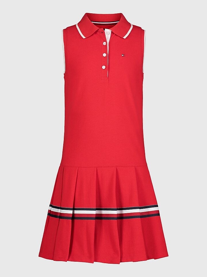 

Плиссированное платье-поло для больших детей Tommy Hilfiger