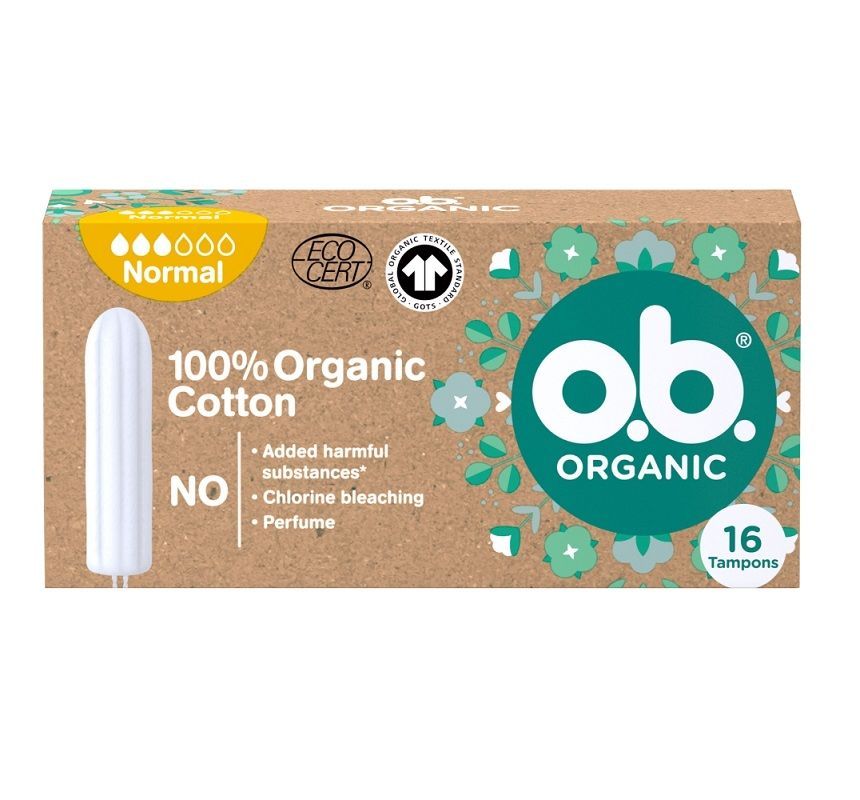 цена O.B. Organic Normal гигиенические тампоны, 16 шт.