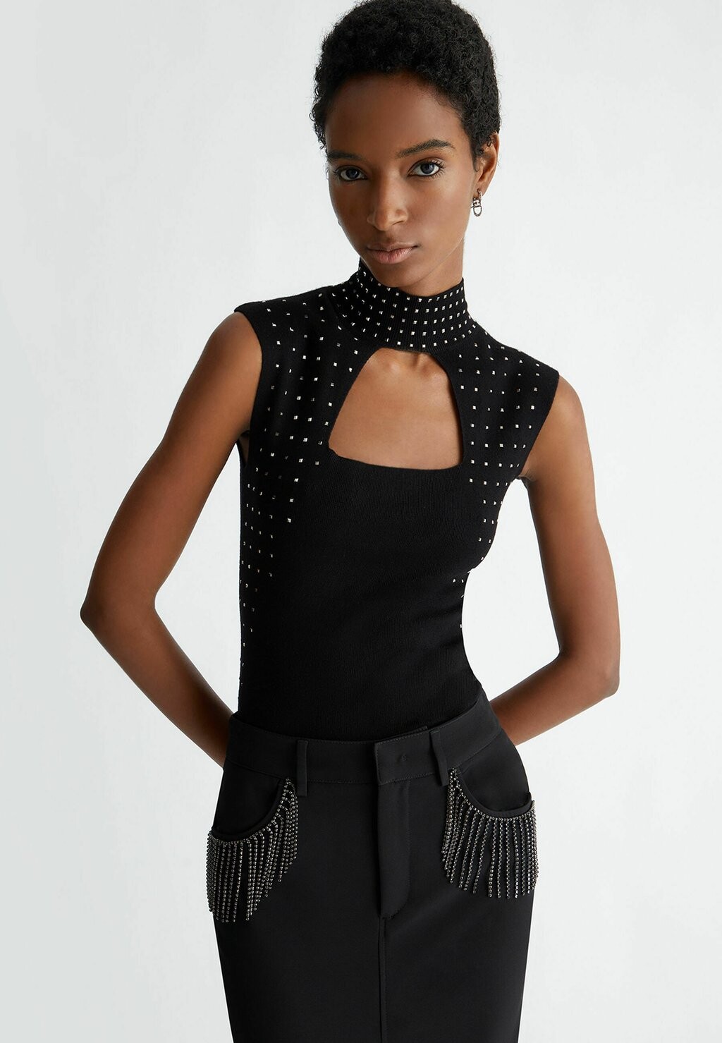 

Топ With Rhinestones LIU JO, черный