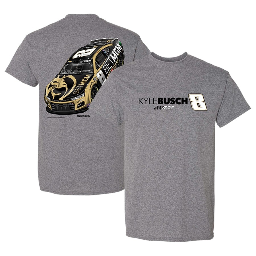 

Футболка с коротким рукавом Richard Childress Racing Team Collection Kyle Busch, серый