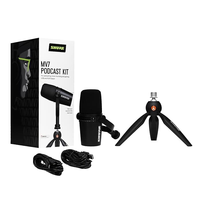 

Микрофон Shure MV7-K-BNDL Dynamic USB Microphone Podcast Bundle