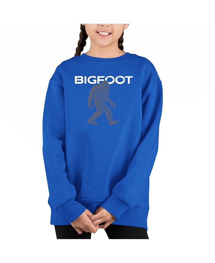 

Толстовка с круглым вырезом Big Girl's Word Art LA Pop Art, синий