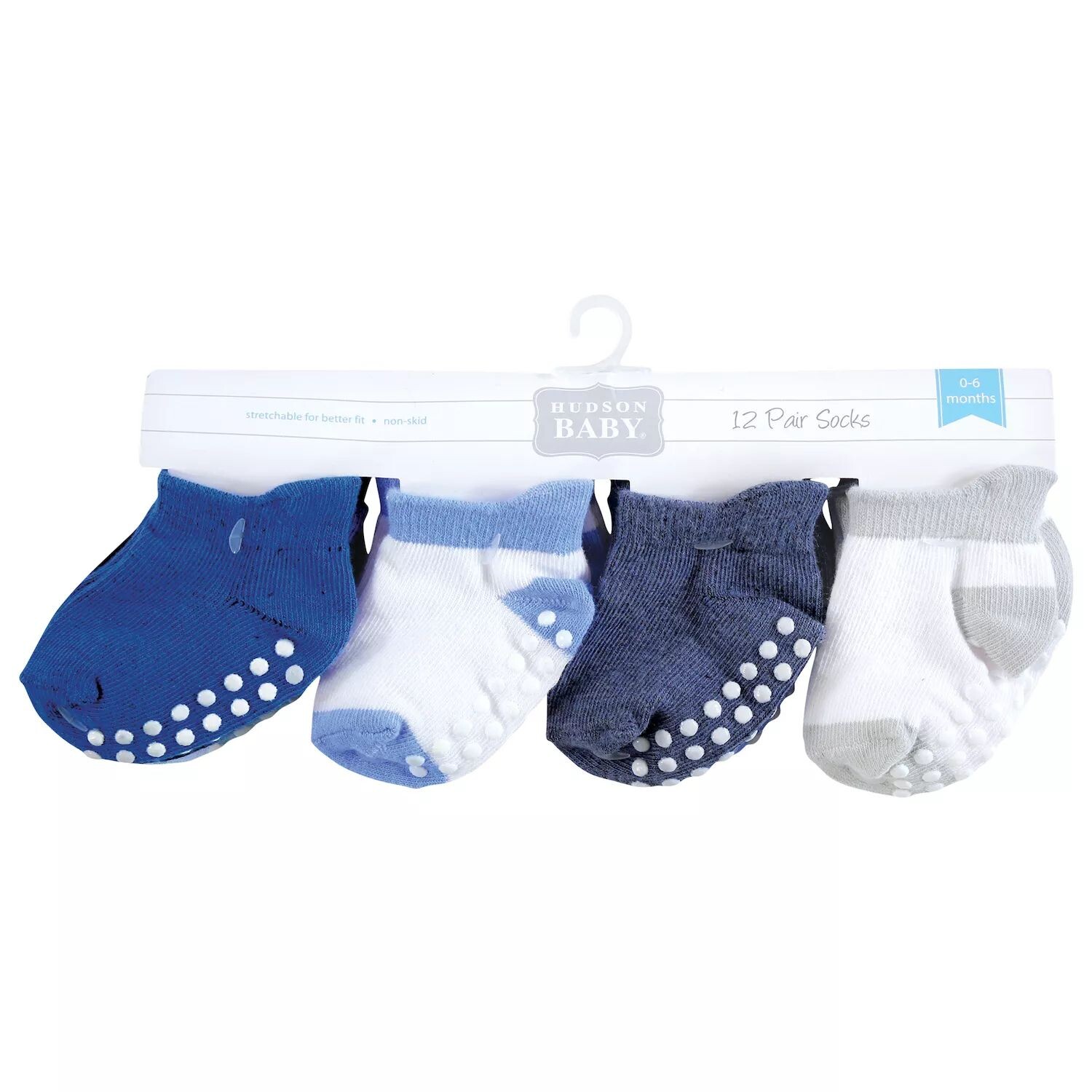 

Нескользящие нескользящие носки для мальчиков Hudson Baby Infant Boy, синие Hudson Baby, Синий