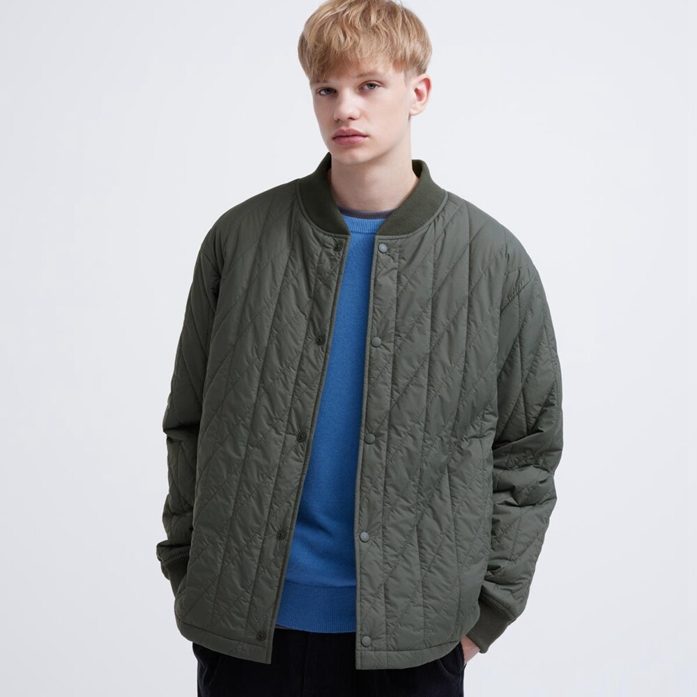 

Куртка Uniqlo Air Heattech стеганая теплая, темно-зеленый